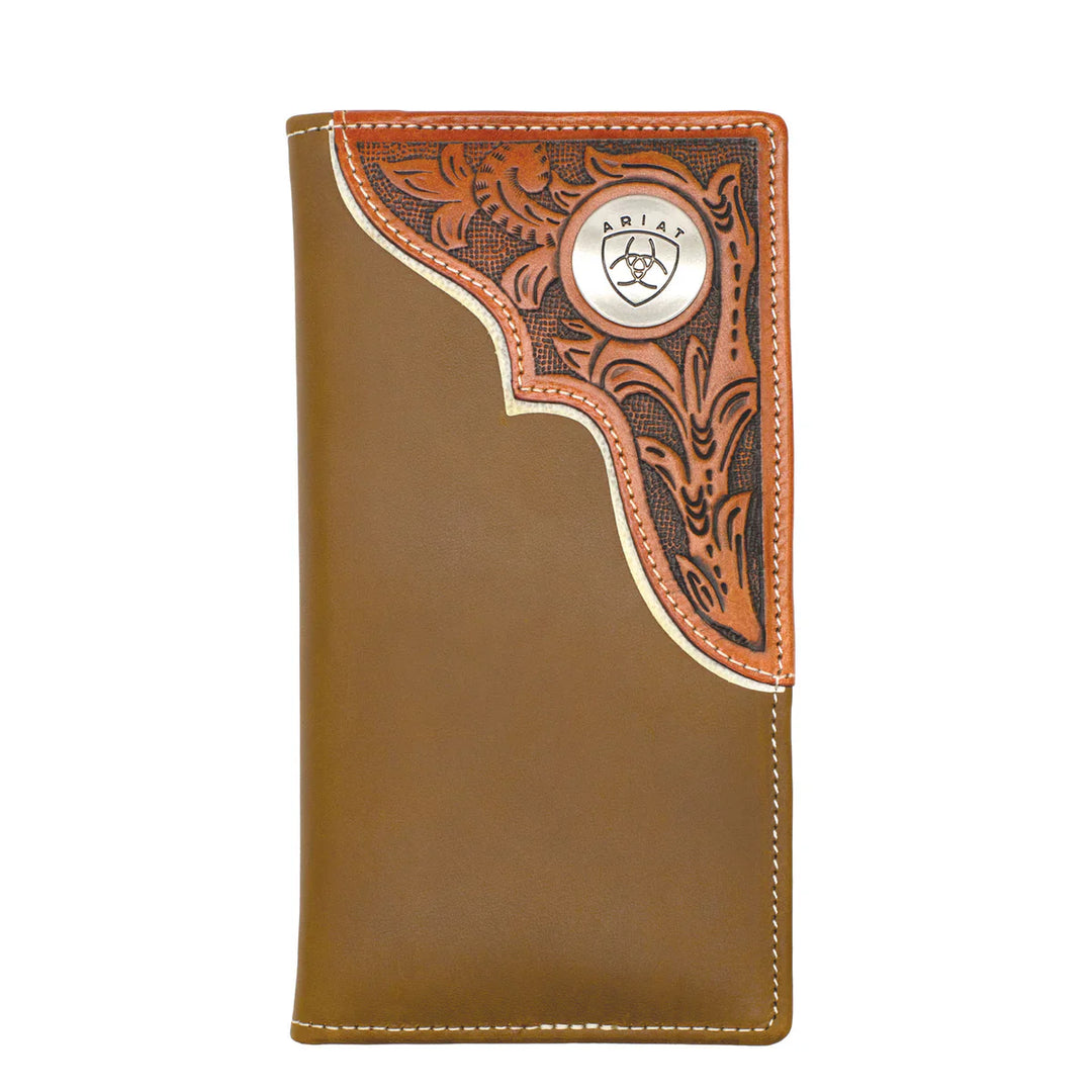 Ariat - Tooled Overlay Rodeo Wallet