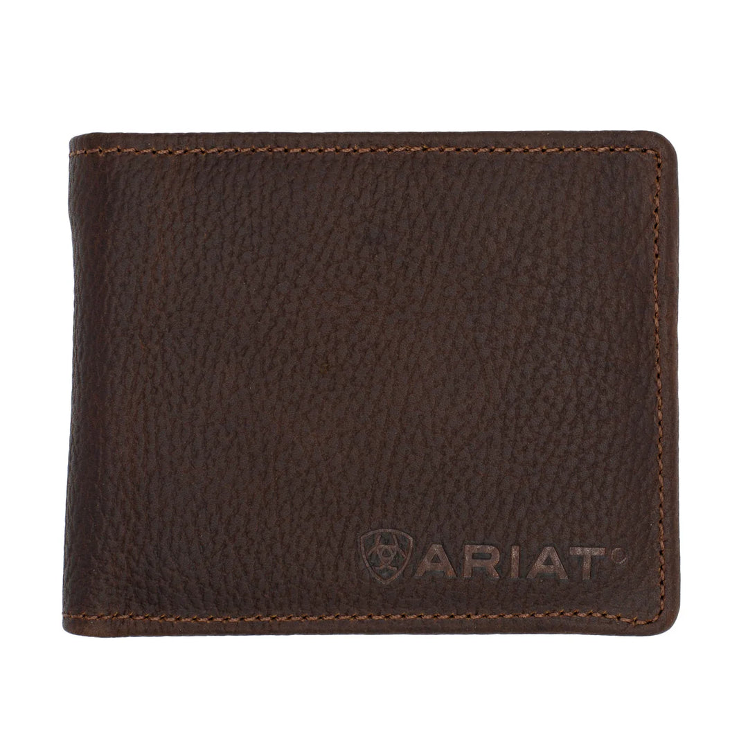 Ariat - Bi-Fold Wallet - Distressed Brown Logo