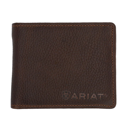 Ariat - Bi-Fold Wallet - Distressed Brown Logo