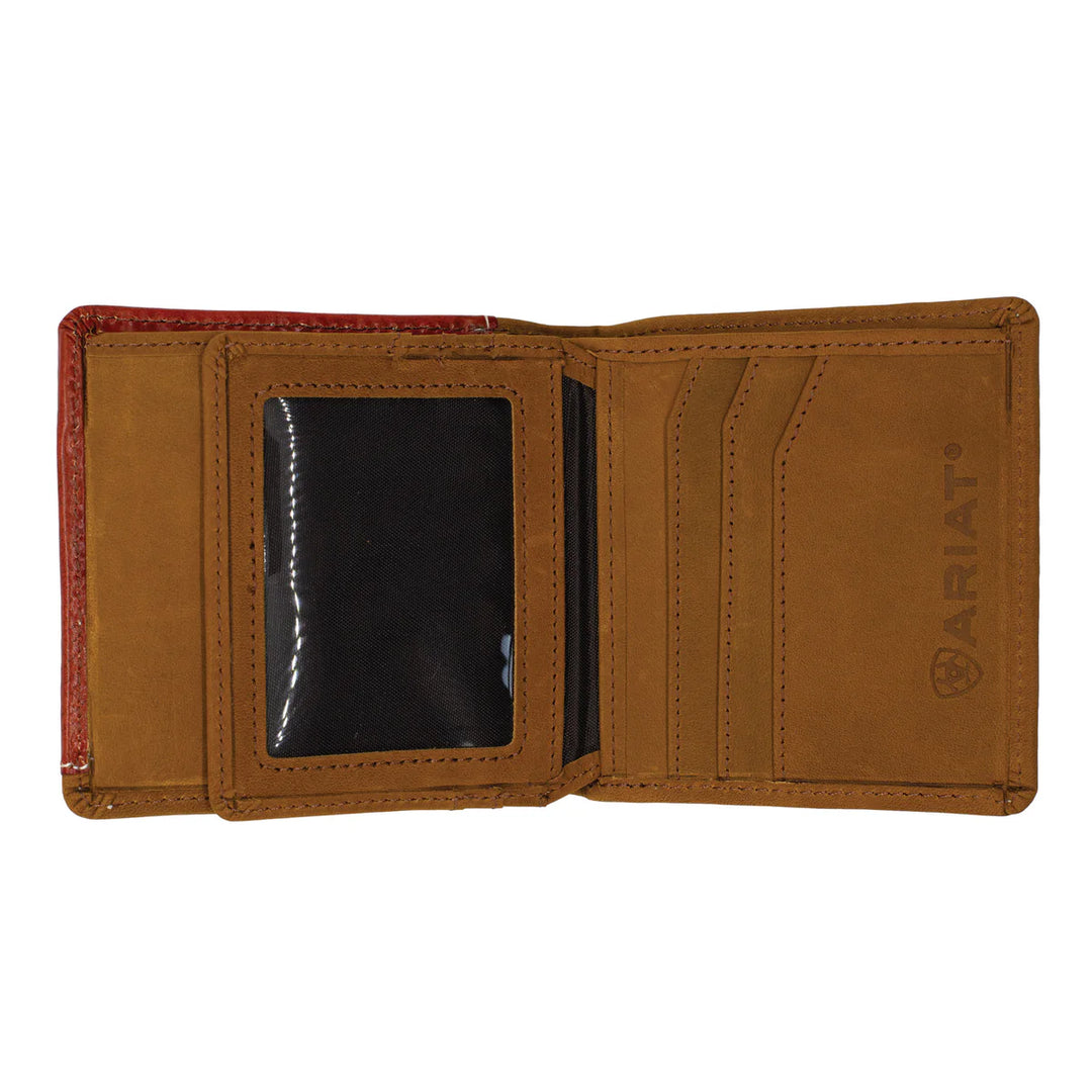 Ariat - Basket Weave Bi-Fold Wallet