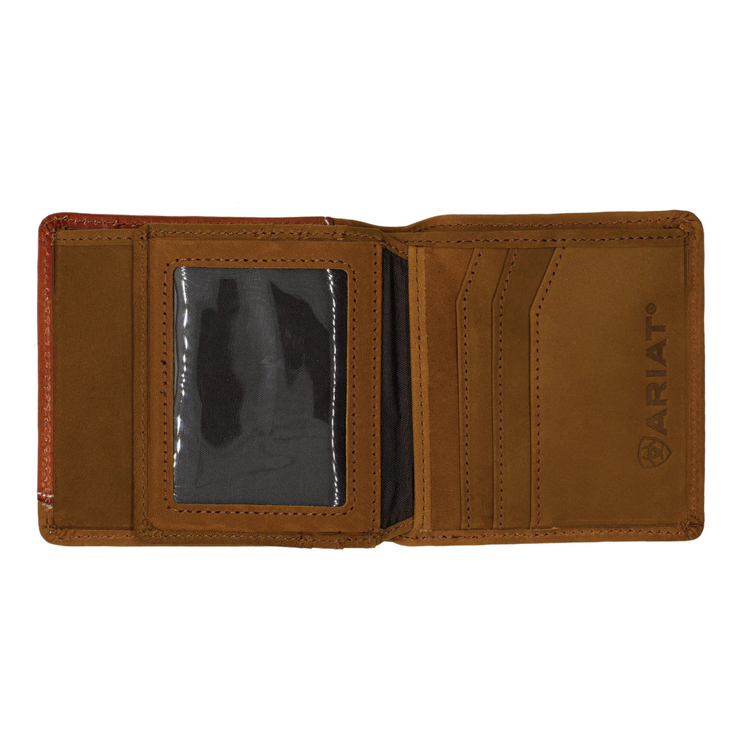 Ariat - Bi-Fold Wallet - Basket Weave Overlay