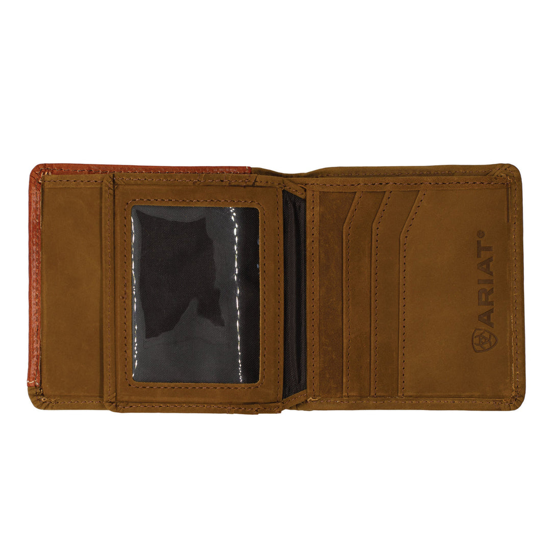 Ariat - Bi-Fold Tooled Overlay Rodeo Wallet