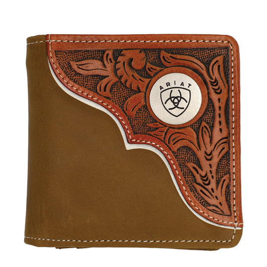 Ariat - Bi-Fold Tooled Overlay Rodeo Wallet