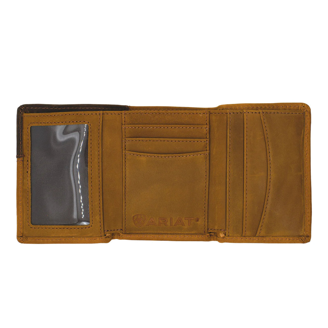Ariat - Tri-Fold Wallet - Two Toned Accents