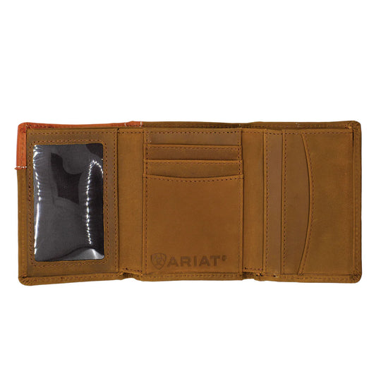 Ariat - Tri-Fold Wallet - Two Toned Hair On