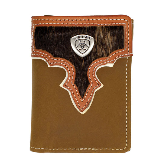 Ariat - Tri-Fold Wallet - Two Toned Hair On