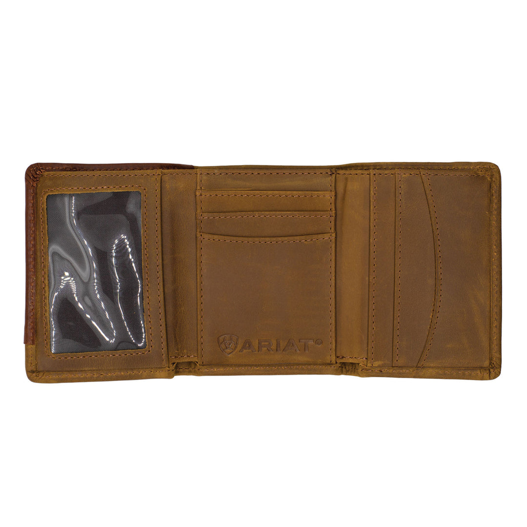 Ariat - Tri-Fold Wallet - Brown