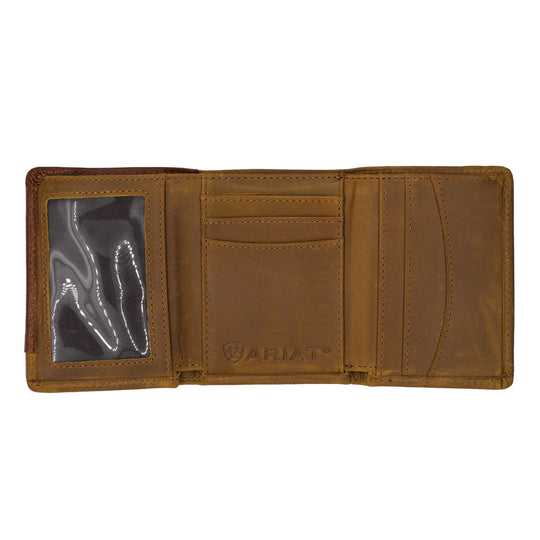 Ariat - Tri-Fold Wallet - Brown