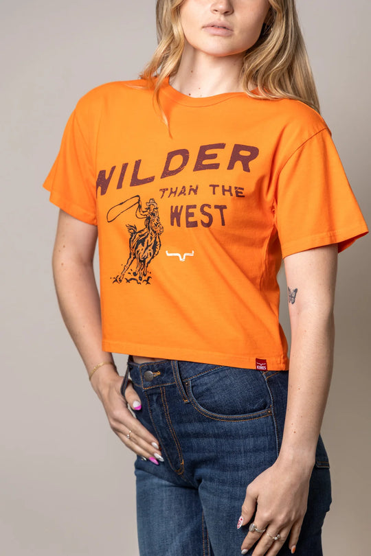 Kimes Ranch - Womens Wilder Than The West Cropped Tee