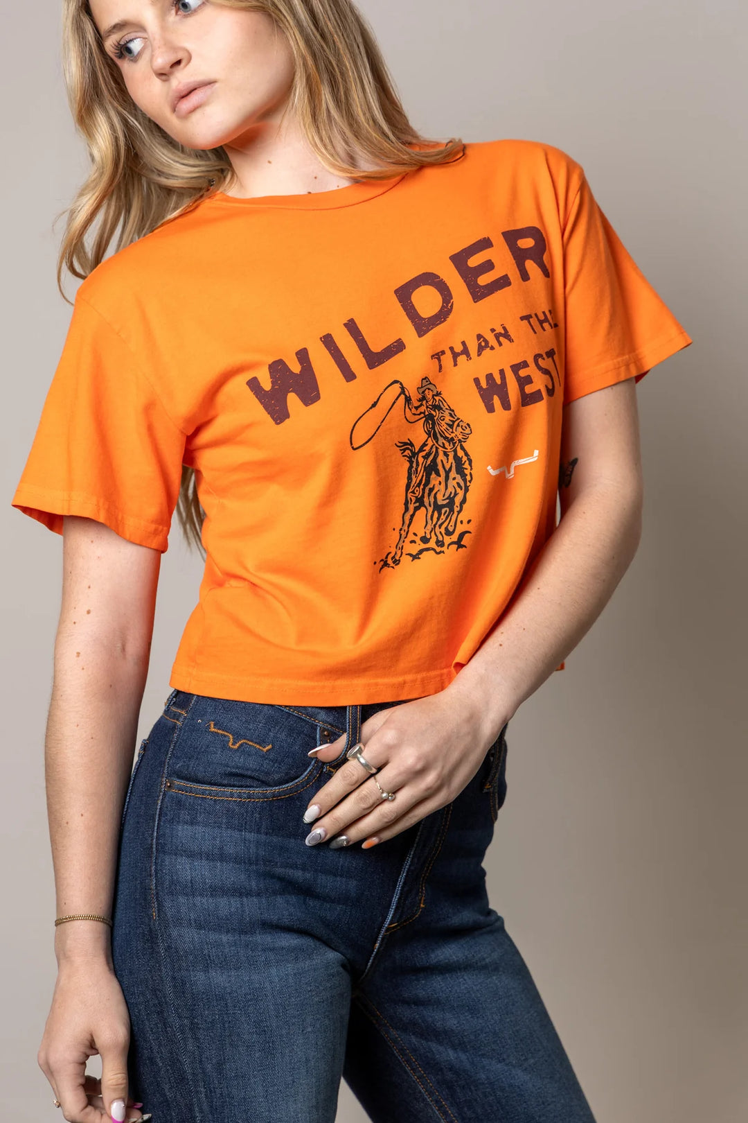 Kimes Ranch - Womens Wilder Than The West Cropped Tee