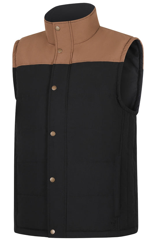 Ritemate - Pilbara Mens Two Tone Black Vest