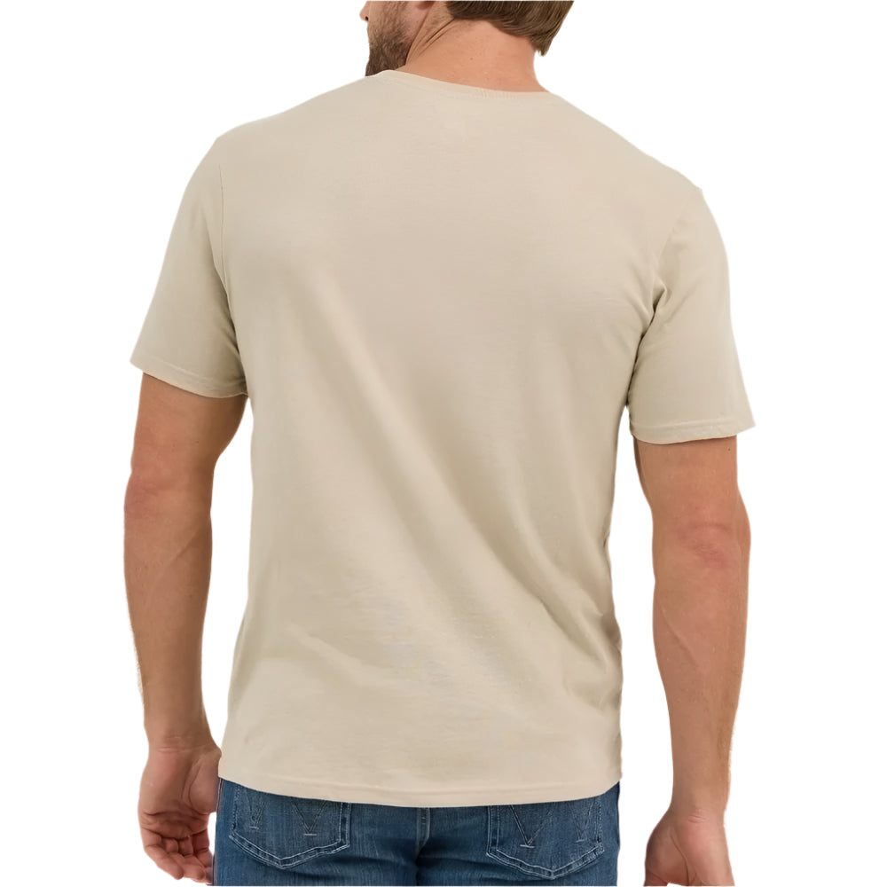 Wrangler - Mens Khaki Longhorn Tee