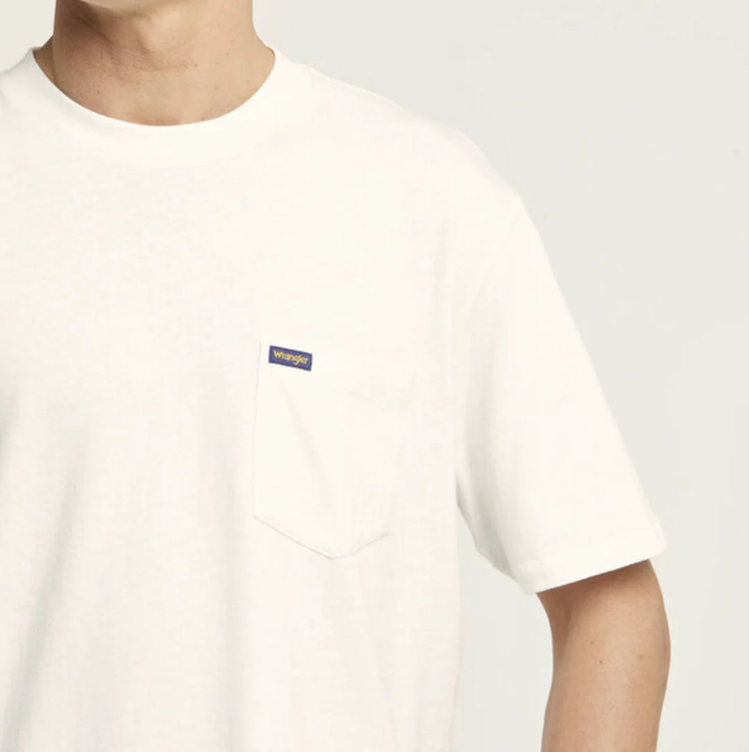 Wrangler Retro - Classic White Pocket Tee