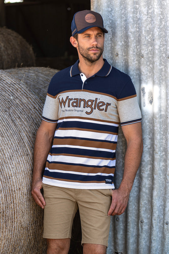 Wrangler - Mens Nash Polo Navy