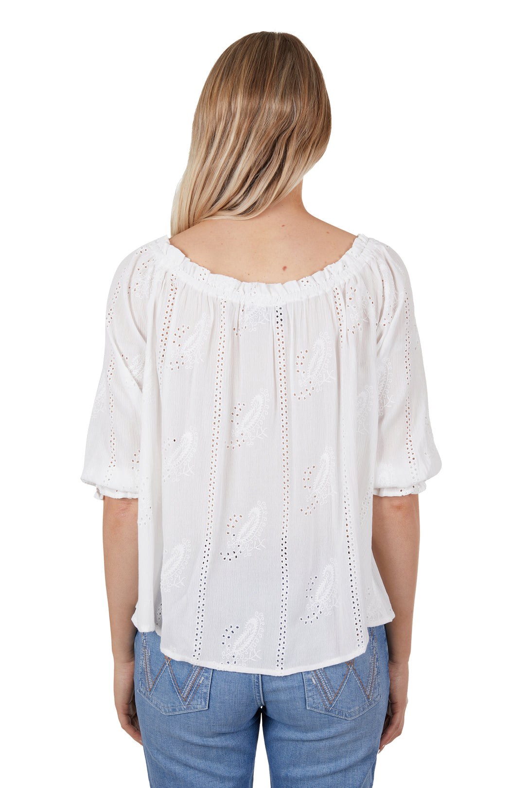 Wrangler - Womens White Erin Blouse