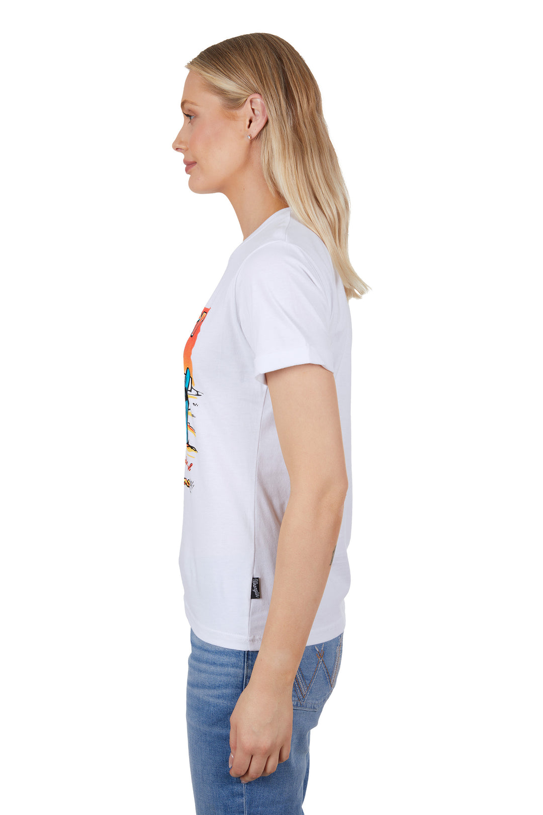 Wrangler - Womens White Naomi Tee