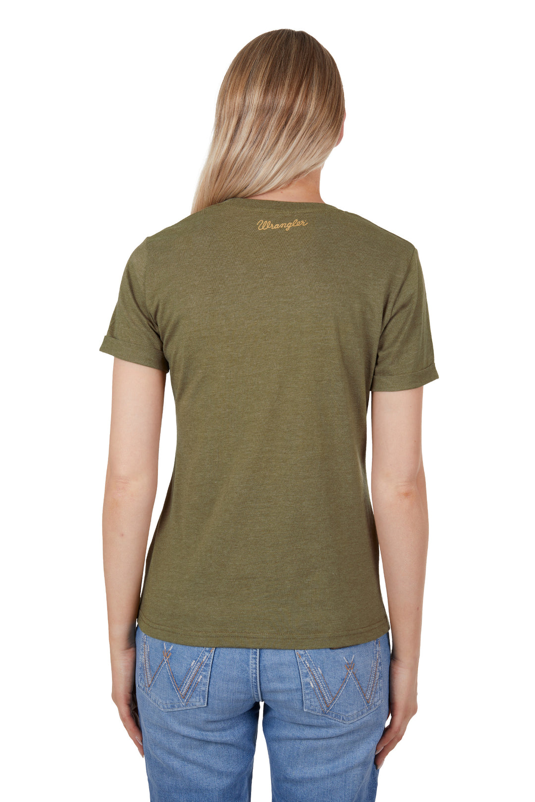 Wrangler - Womens Khaki Macey Tee