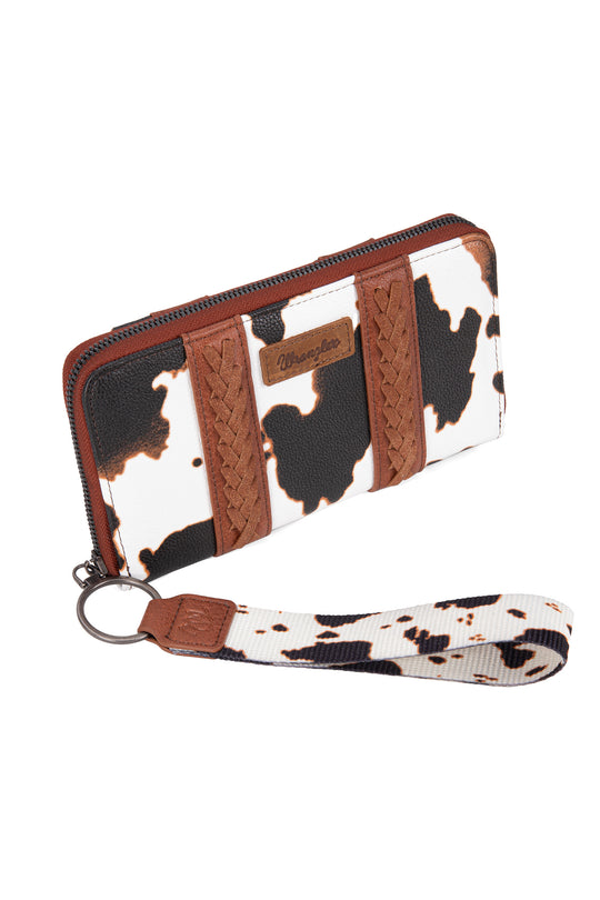 Wrangler - Cow Print Brown Wallet