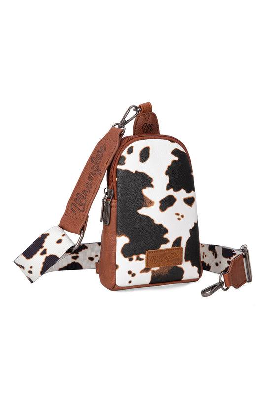 Wrangler - Cow Print Sling Bag