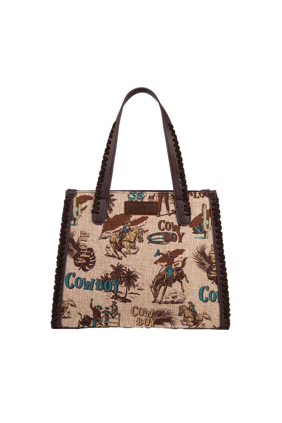 Wrangler - Cowboy Printed Canvas Handbag