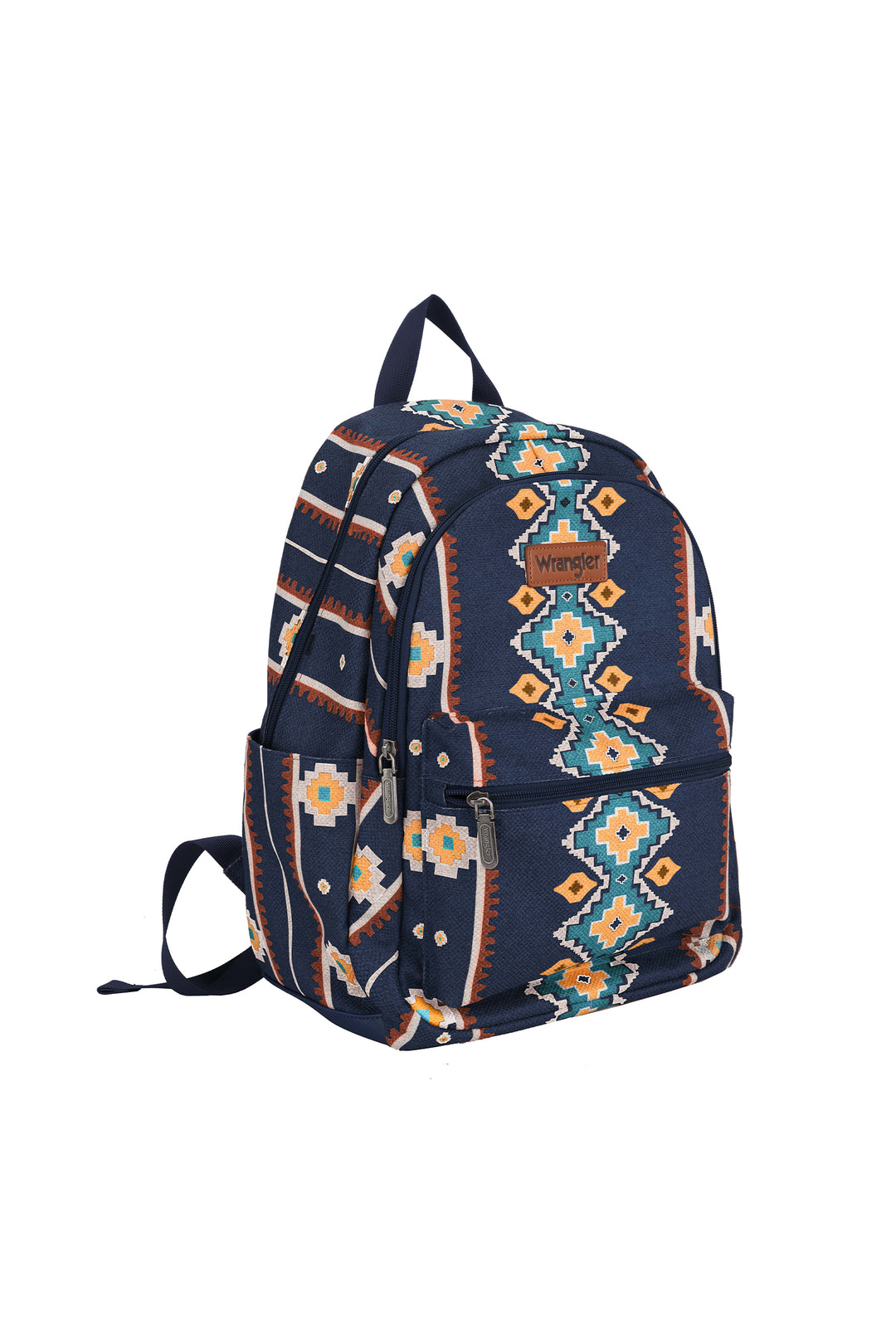 Wrangler - Navy Southwestern Canvas Backpack