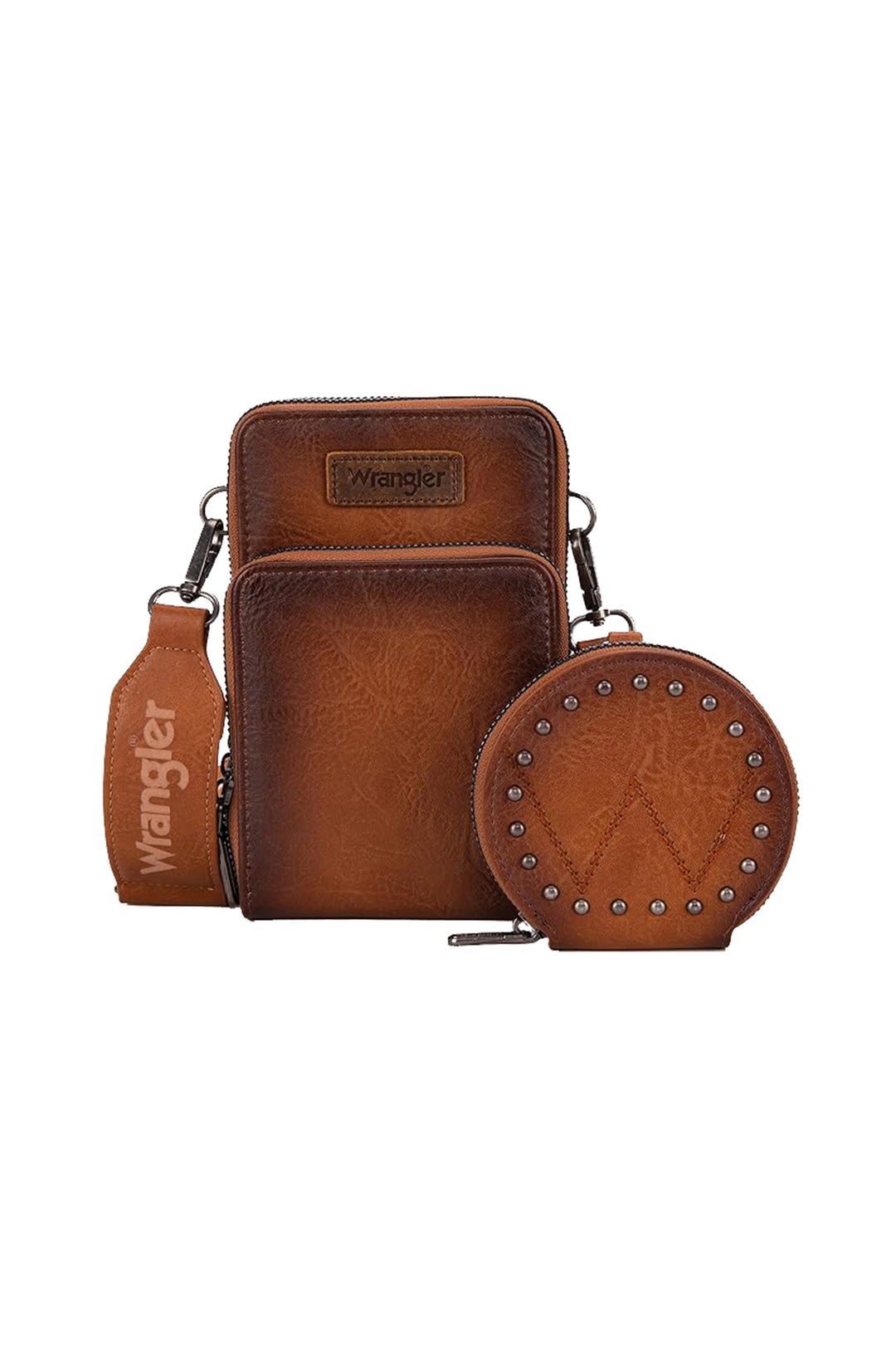 Wrangler - Tan Phone Wallet Purse Set