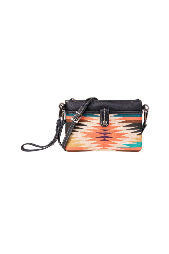 Wrangler - Aztec Black Clutch Bag