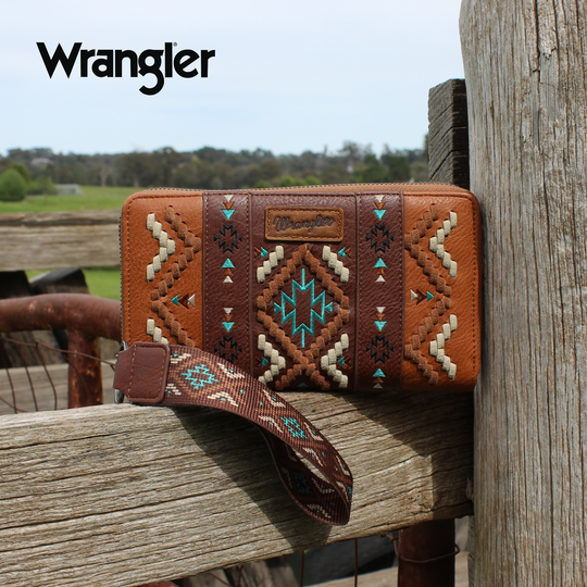 Wrangler - Arizona Tan Aztec Wallet