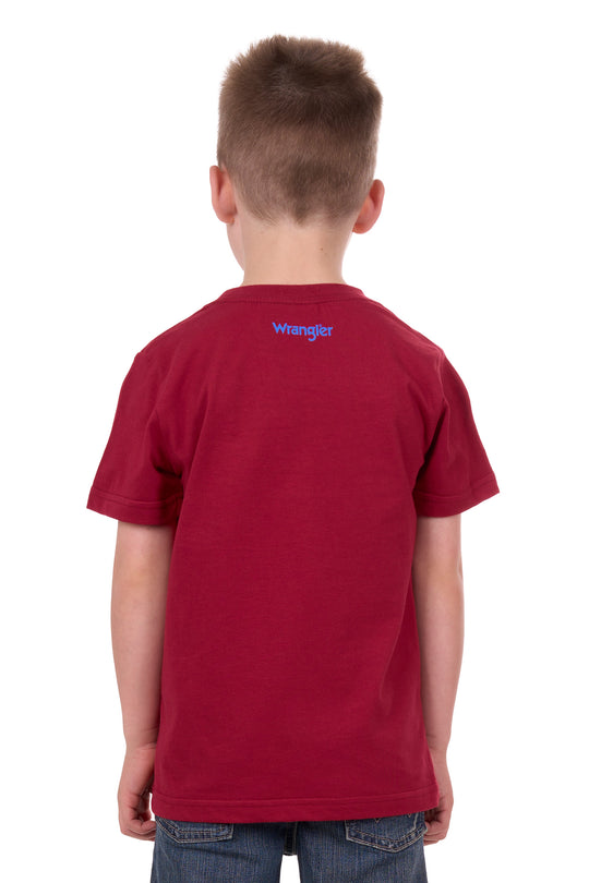 Wrangler - Boys Red Theo Tee