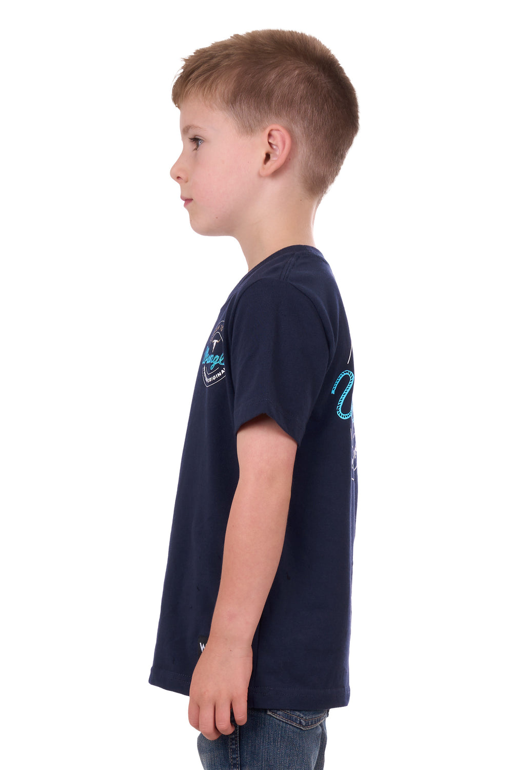 Wrangler - Boys Navy Zane Tee