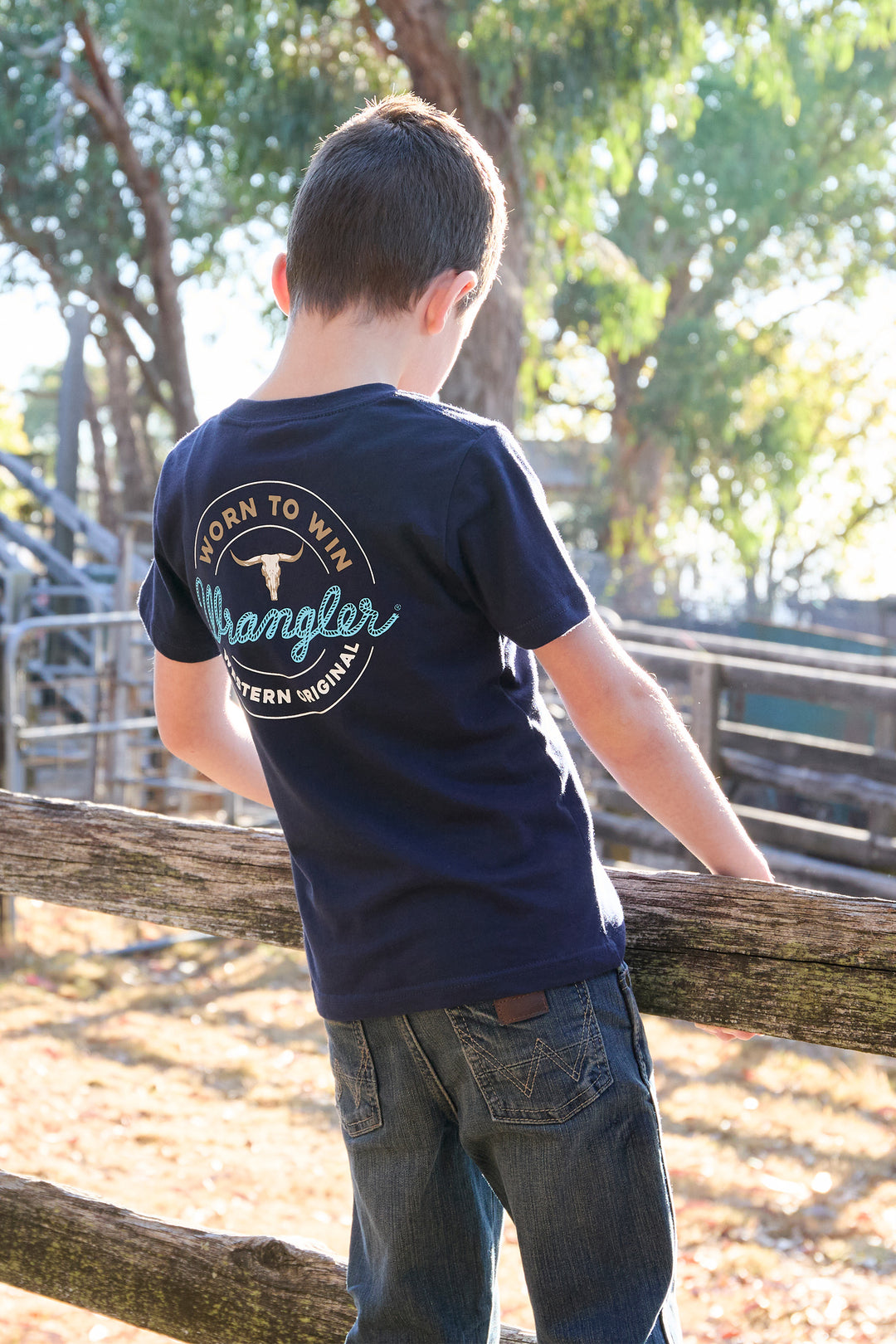 Wrangler - Boys Navy Zane Tee