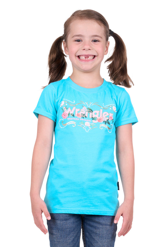 Wrangler - Girls Aqua Pippa Tee