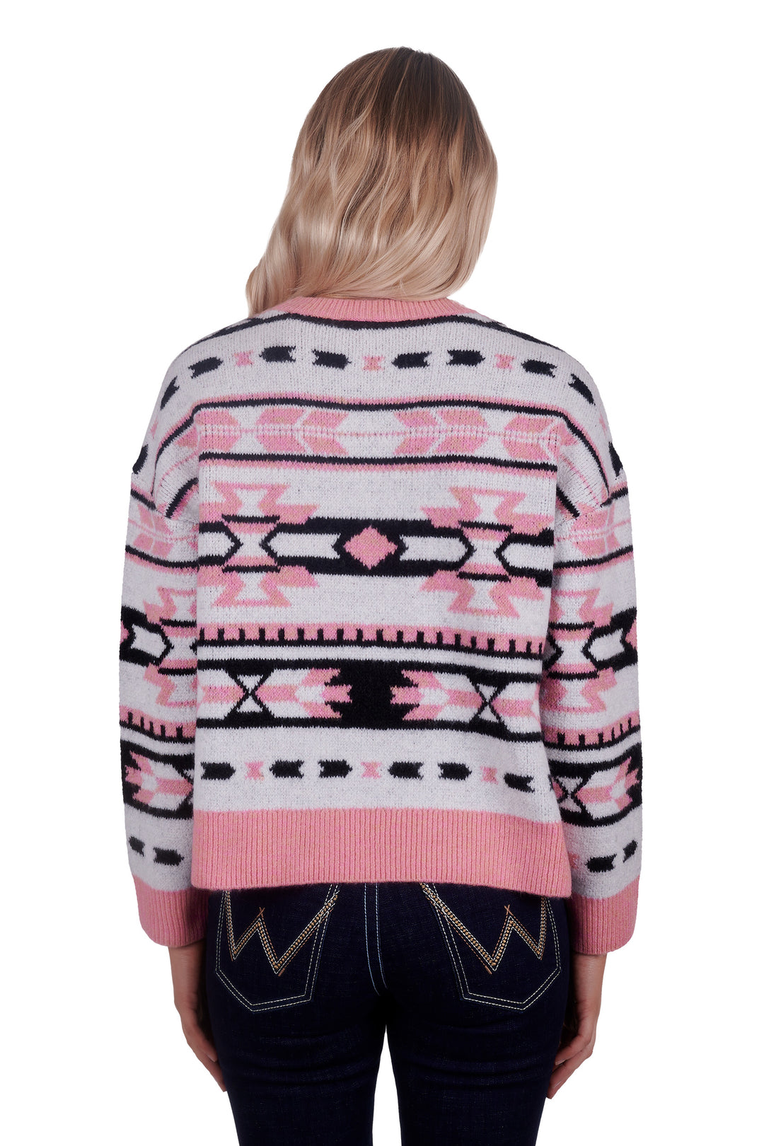 Wrangler - Womens Gigi Knitted Pink Pullover