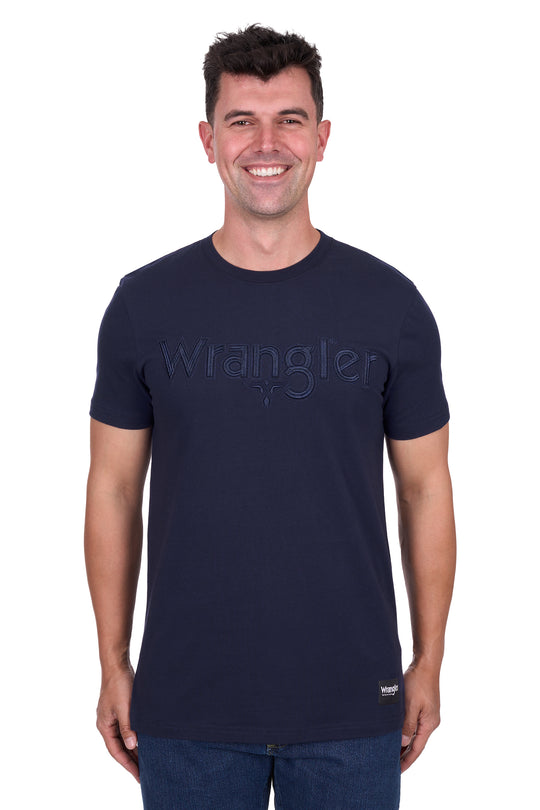 Wrangler - Mens Navy Chase Tee