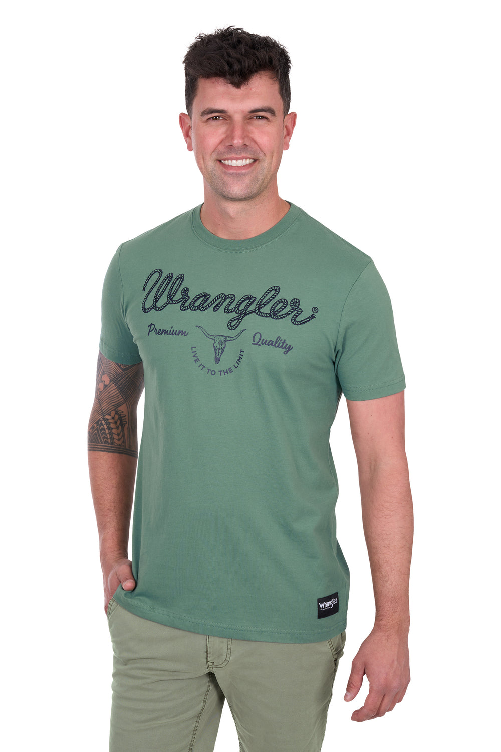 Wrangler - Mens Sage Arthur Tee