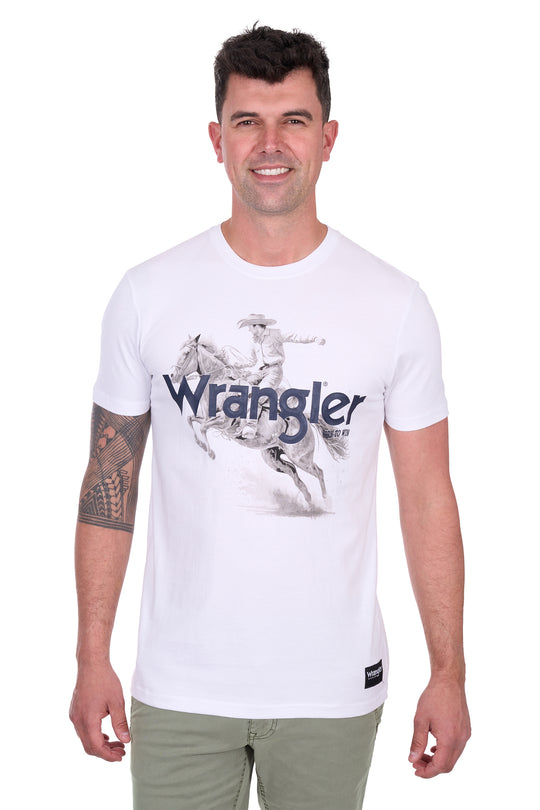 Wrangler - Mens White Lance Tee