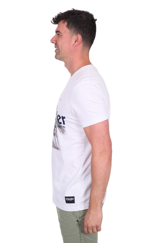 Wrangler - Mens White Lance Tee