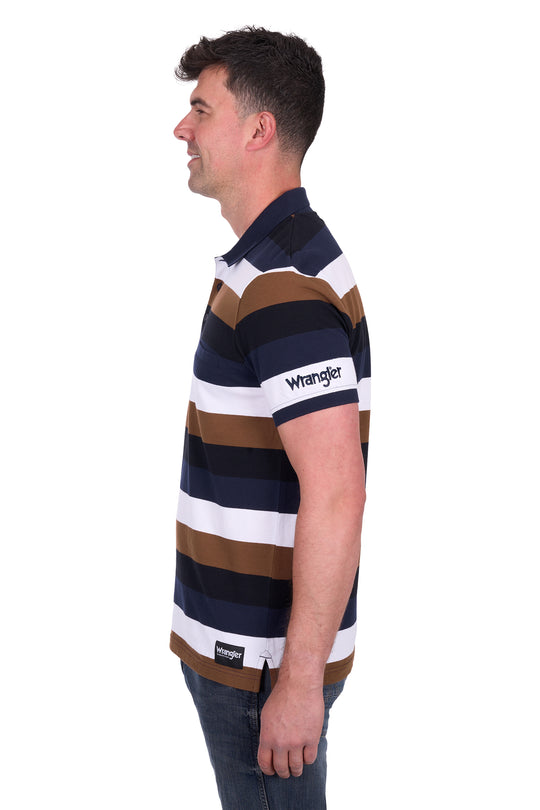 Wrangler - Mens Navy Walter Polo