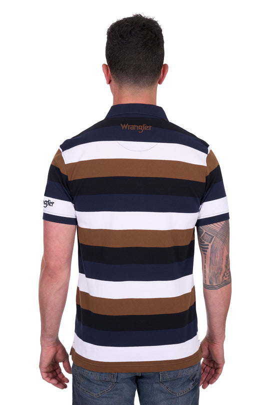 Wrangler - Mens Navy Walter Polo