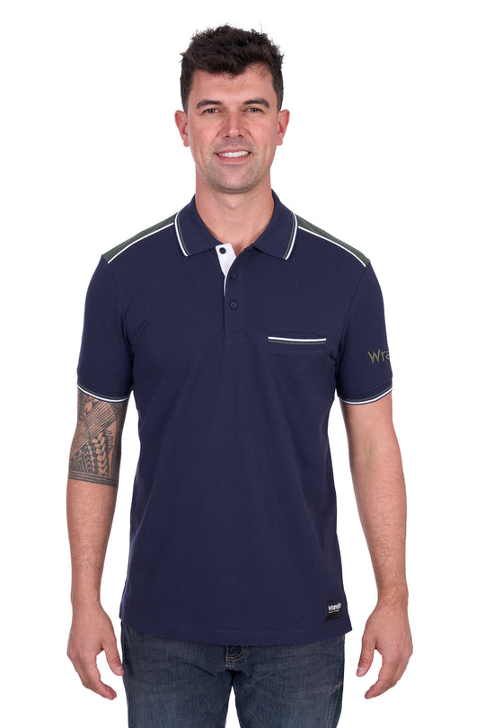 Wrangler - Mens Navy Jarrod Polo