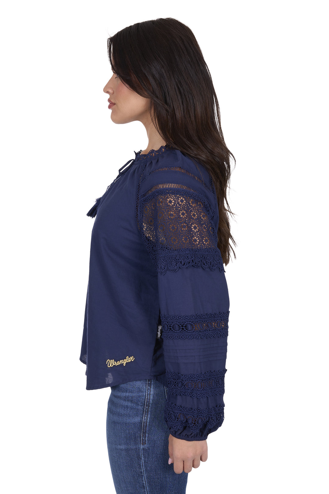 Wrangler - Womens Tamara Navy Blouse