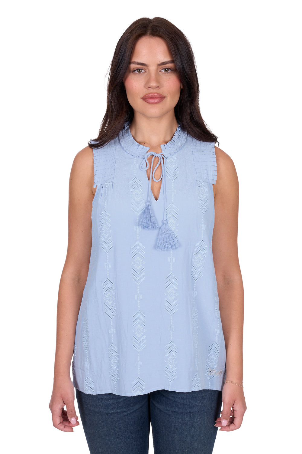 Wrangler - Womens Simone Blue Blouse