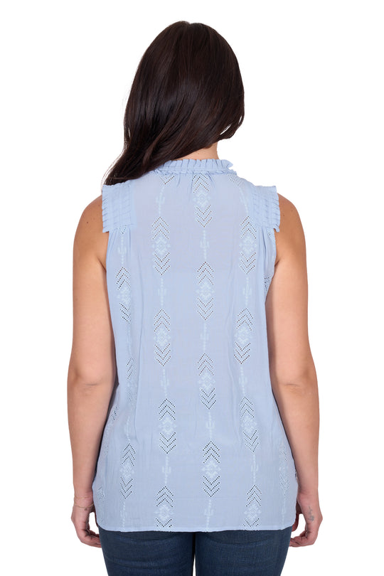 Wrangler - Womens Simone Blue Blouse