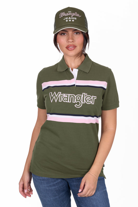 Wrangler - Womens Hallie Olive Polo