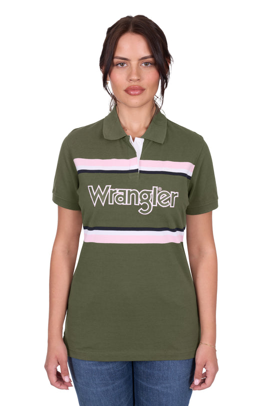Wrangler - Womens Hallie Olive Polo