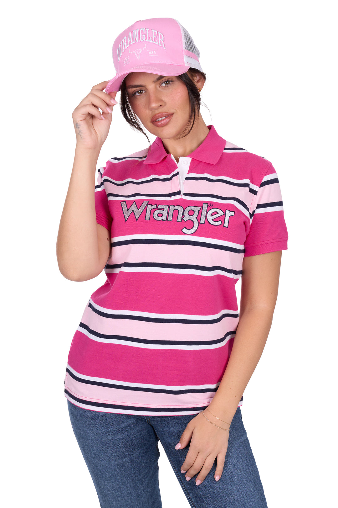 Wrangler - Womens Harriet Pink Polo