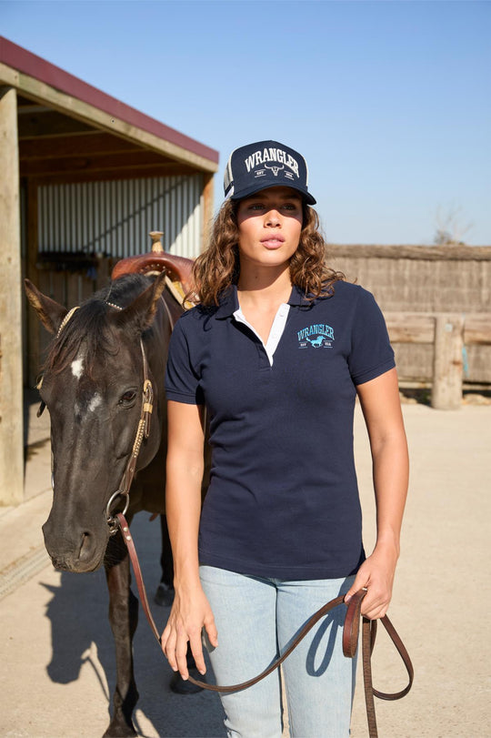 Wrangler - Womens Eliza Navy Polo