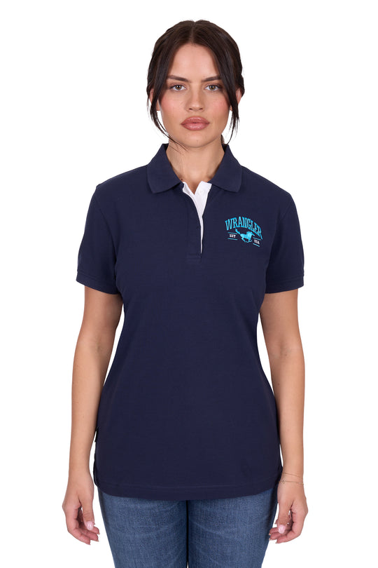 Wrangler - Womens Eliza Navy Polo
