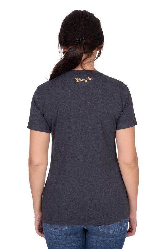 Wrangler - Womens Irene Charcoal Tee