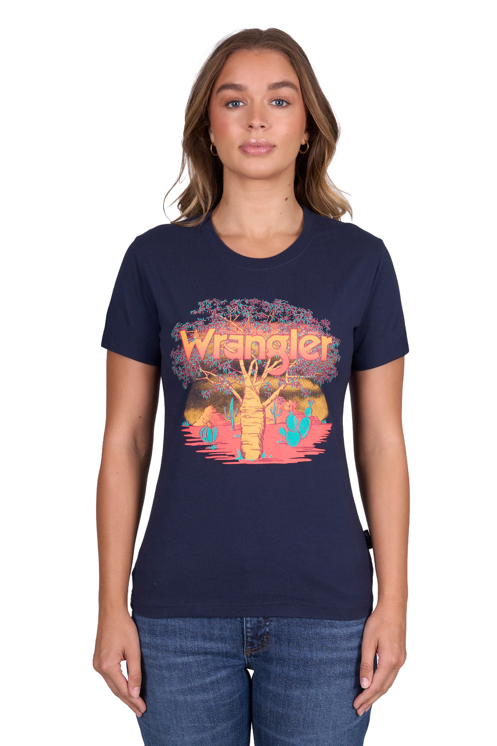 Wrangler - Womens Navy Lottie Tee